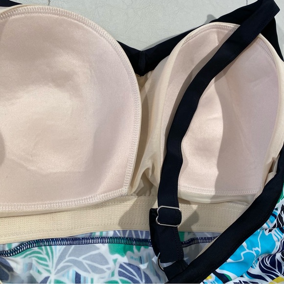 Catherines floral print ruffle tankini top sz 24w - Picture 7 of 11